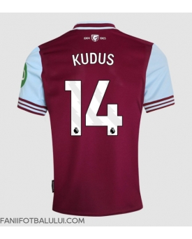 West Ham United Mohammed Kudus #14 Tricou Fotbal Replică 2024-25 Barbati Acasa